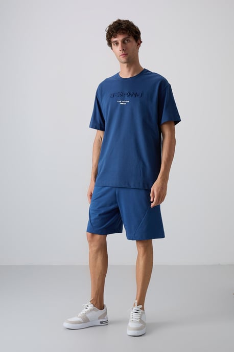 Übergroßes Baumwoll-Polyester Logo T-Shirt - Image 2