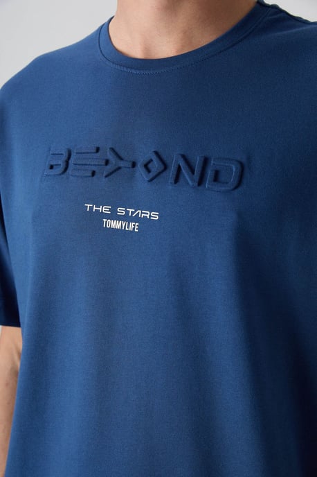 Übergroßes Baumwoll-Polyester Logo T-Shirt - Image 3