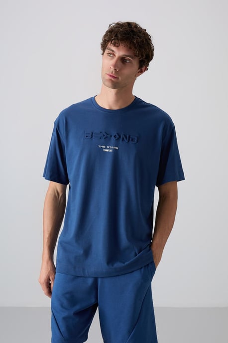 Übergroßes Baumwoll-Polyester Logo T-Shirt - Image 4