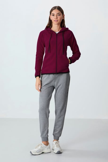 Damen Fleece Kapuzen-Sweatshirt mit Reißverschluss - Image 5