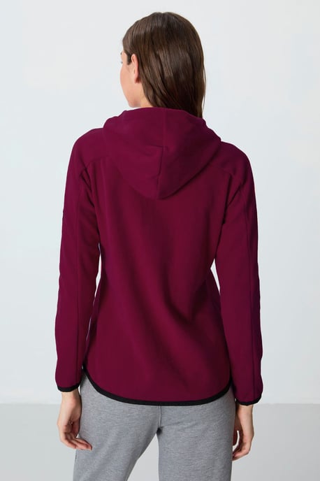 Damen Fleece Kapuzen-Sweatshirt mit Reißverschluss - Image 6