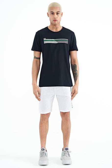 Herren Bedruckte Fleece-Sweatshorts - Image 1