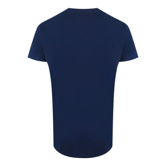 Kurzarm dehnbares T-Shirt in Marineblau - Image 2