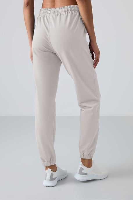 Damen Hochbundige Relaxed Fleece Jogginghosen - Image 6