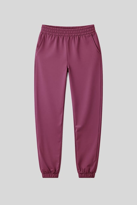 Damen Hochbundige Relaxed Fleece Jogginghosen - Image 2