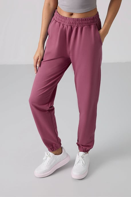 Damen Hochbundige Relaxed Fleece Jogginghosen - Image 4