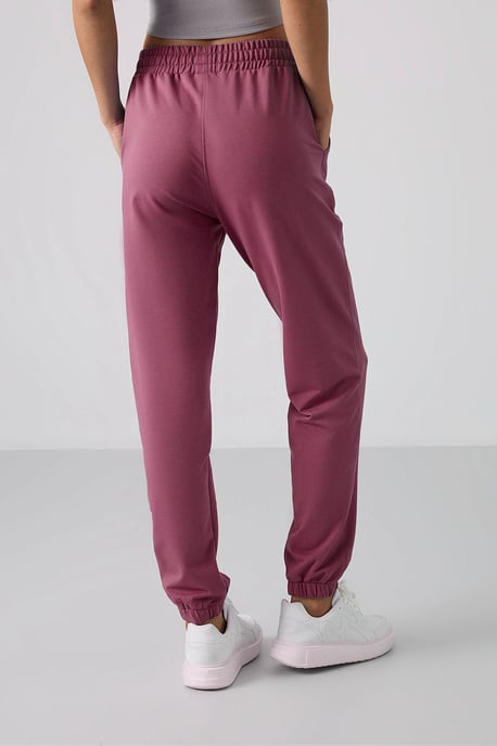 Damen Hochbundige Relaxed Fleece Jogginghosen - Image 6