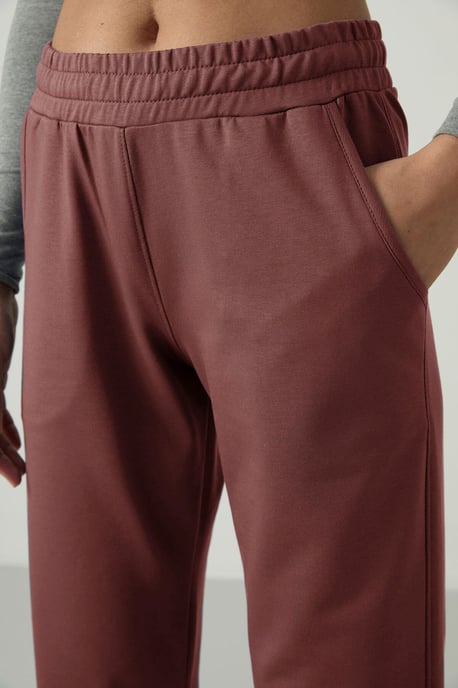 Damen Fleece-Sweatpants mit geradem Bein - Image 3