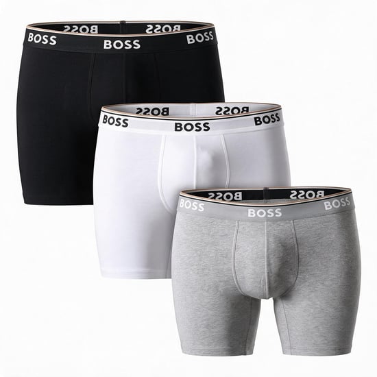 3er-Pack Herren Elastische Baumwoll-Boxershorts 50538142 - Image 1
