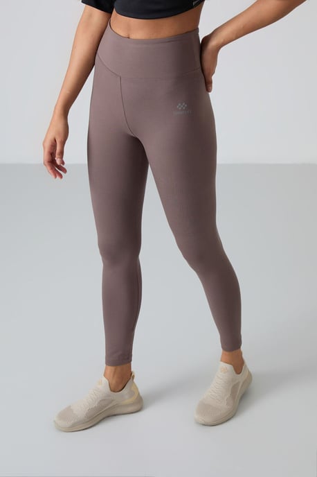 Hochtaillierte Baumwoll-Lycra-Jersey-Leggings - Image 4