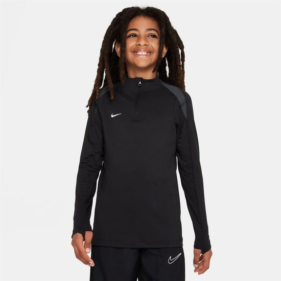 Nike - "Strike" Drill-Top für Kinder, mit kurzem Reißverschluss (Schwarz) - Image 1