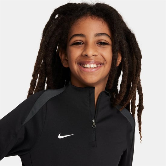 Nike - "Strike" Drill-Top für Kinder, mit kurzem Reißverschluss (Schwarz) - Image 3
