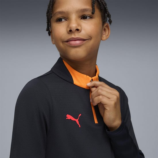 Puma - Drill-Top für Kinder, mit kurzem Reißverschluss (Marine/Rot) - Image 4