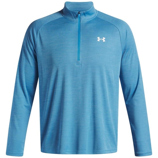 Under Armour - "Tech" mit halbem Reißverschluss Oberteil für Herren Strukturiert (Ätherisch Blau) - Image 1