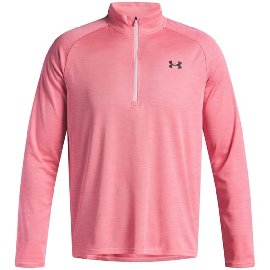 Under Armour - "Tech" mit halbem Reißverschluss Oberteil für Herren Strukturiert (Pink) - Image 1