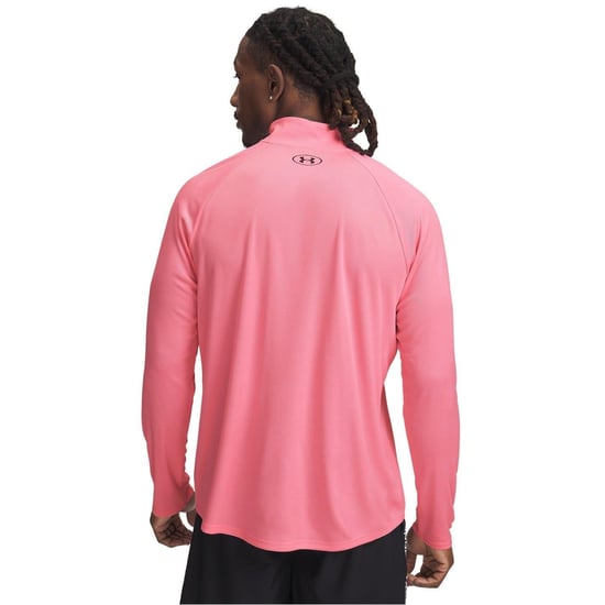 Under Armour - "Tech" mit halbem Reißverschluss Oberteil für Herren Strukturiert (Pink) - Image 3