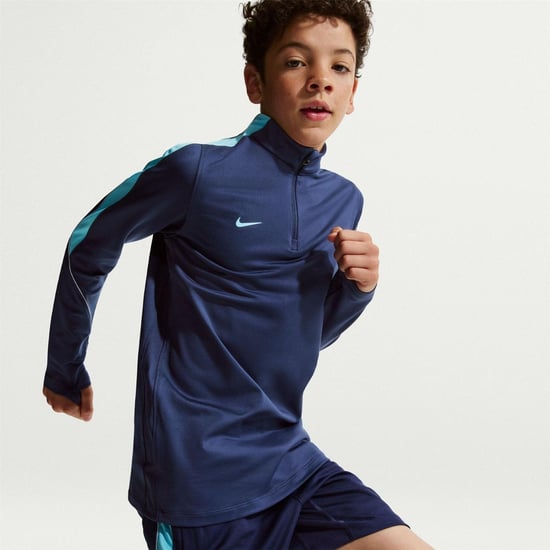 Nike - "Strike" Drill-Top für Kinder, mit kurzem Reißverschluss (Mitternachtsblau) - Image 3