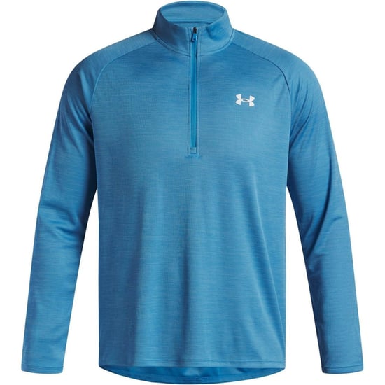 Under Armour - "Tech" mit halbem Reißverschluss Oberteil für Herren Strukturiert (Blau/Weiß) - Image 1