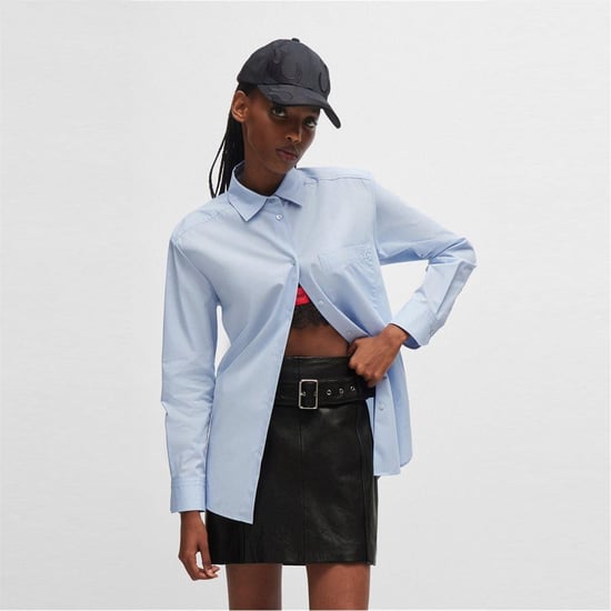 Hugo - Bluse für Damen, Übergroß (Leuchtend Lila) - Image 1