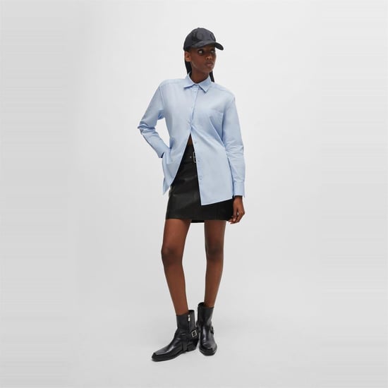Hugo - Bluse für Damen, Übergroß (Leuchtend Lila) - Image 3