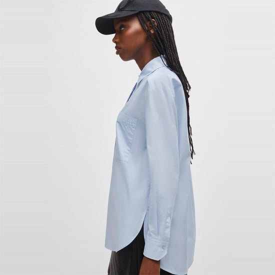 Hugo - Bluse für Damen, Übergroß (Leuchtend Lila) - Image 4