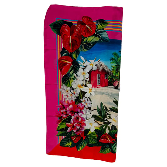 Dolce & Gabbana Muschel-Strand-Sarong-Schal aus mehrfarbiger Seide - Image 2