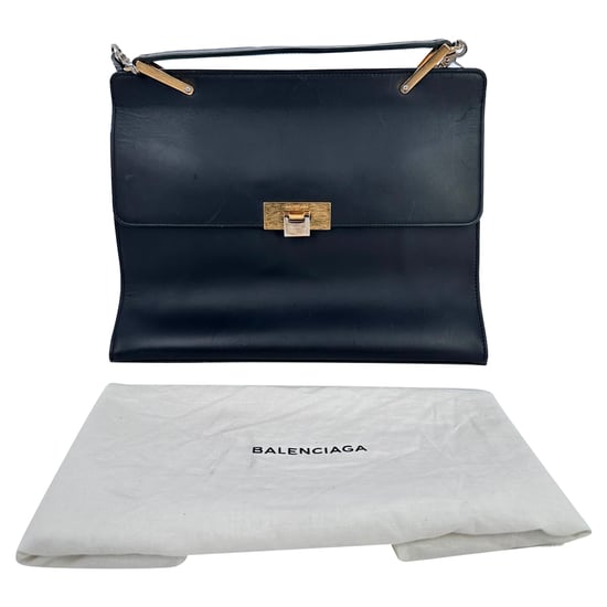 Balenciaga Medium Le Dix Cartable Henkeltasche aus schwarzem Leder - Image 4