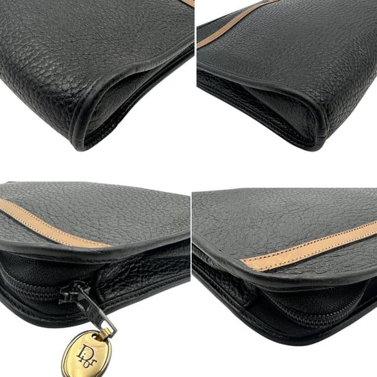 Dior Vintage Leder-Clutch-Tasche Dior - Image 4