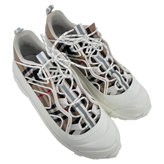 Burberry Arthur Vintage Check Sneakers aus beigem Canvas - Image 6
