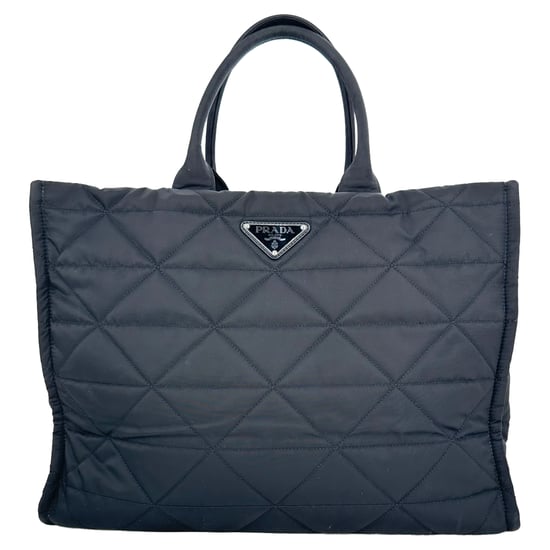 Prada Re-Nylon Stepptasche aus schwarzem Polyamid - Image 2