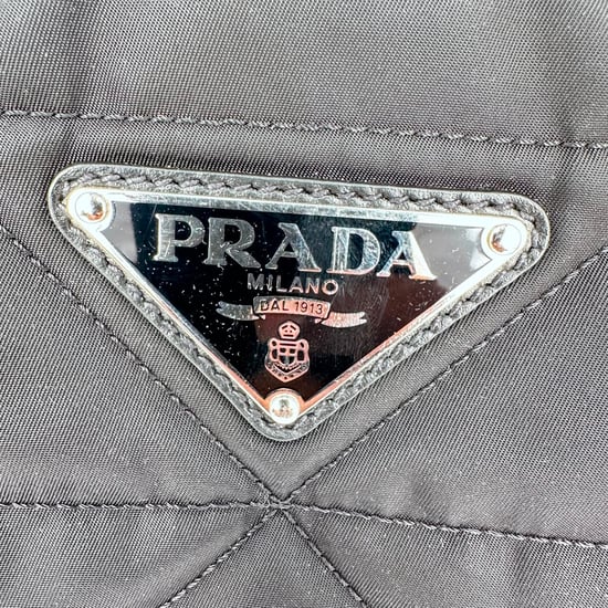 Prada Re-Nylon Stepptasche aus schwarzem Polyamid - Image 3