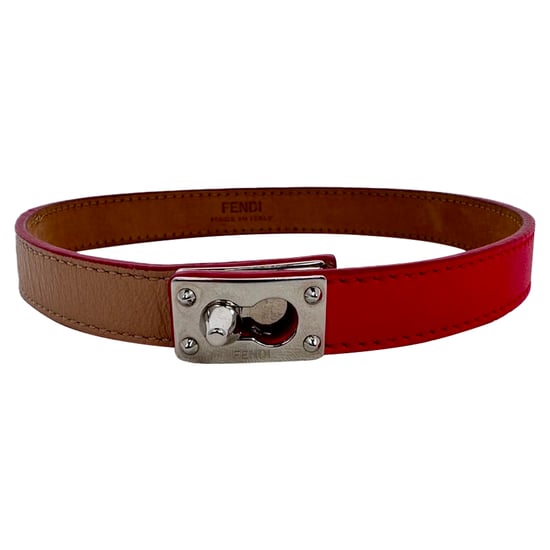 Fendi Doppelwickelarmband aus mehrfarbigem Leder - Image 1