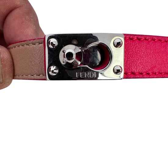 Fendi Doppelwickelarmband aus mehrfarbigem Leder - Image 3