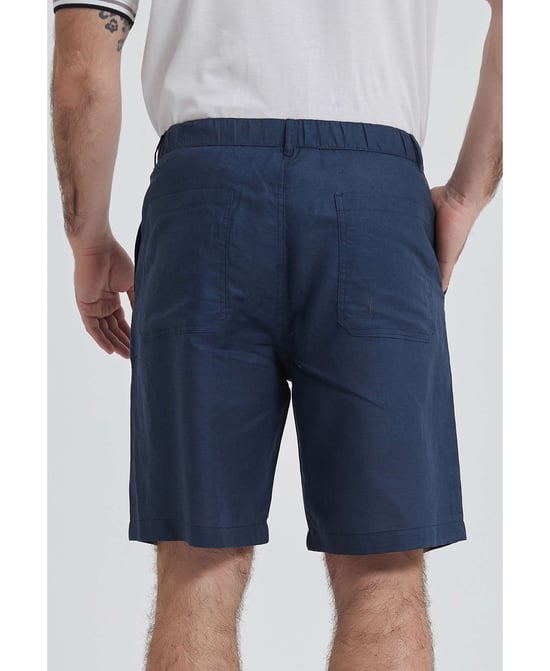 William de Faye – Leinenshorts – Blau - Image 3