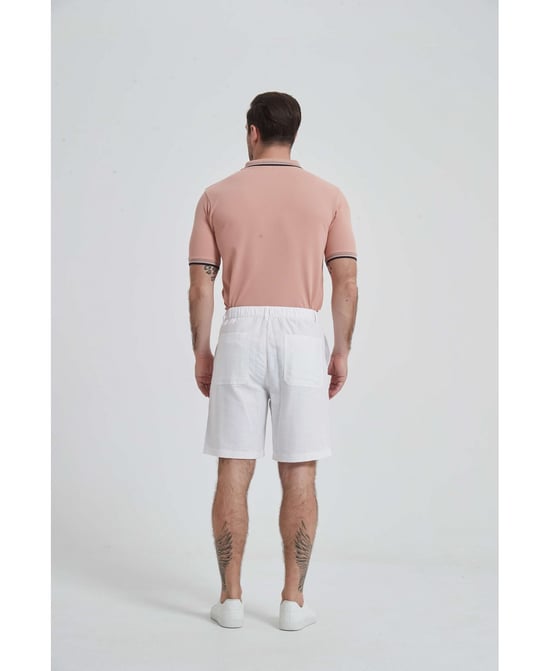 William de Faye – Leinenshorts – weiß - Image 4