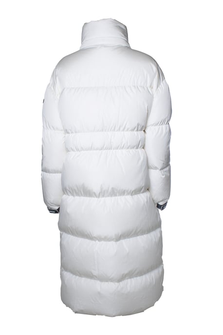 Moncler, gesteppter Daunenmantel in Weiß - Image 2