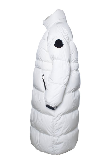Moncler, gesteppter Daunenmantel in Weiß - Image 4