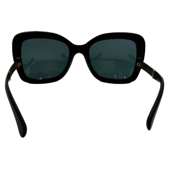 Chanel CH5370 Sonnenbrille, übergroßes quadratisches Gestell aus schwarzem Acetat - Image 4