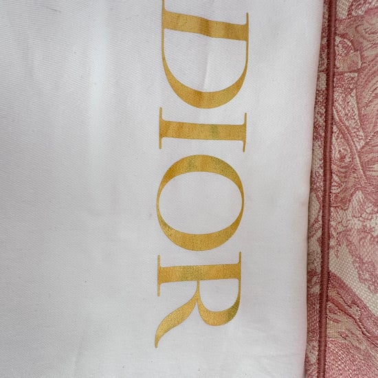 Dior Medium Book Tote Tasche aus rosafarbenem Canvas mit Toile-de-Jouy-Stickerei - Image 5