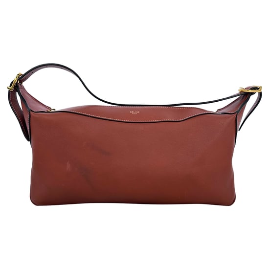 Celine Romy Schultertasche, mittelgroß, aus braunem Leder - Image 2