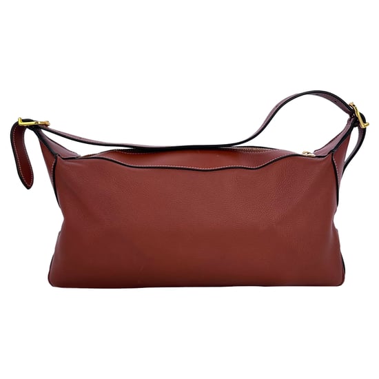 Celine Romy Schultertasche, mittelgroß, aus braunem Leder - Image 4
