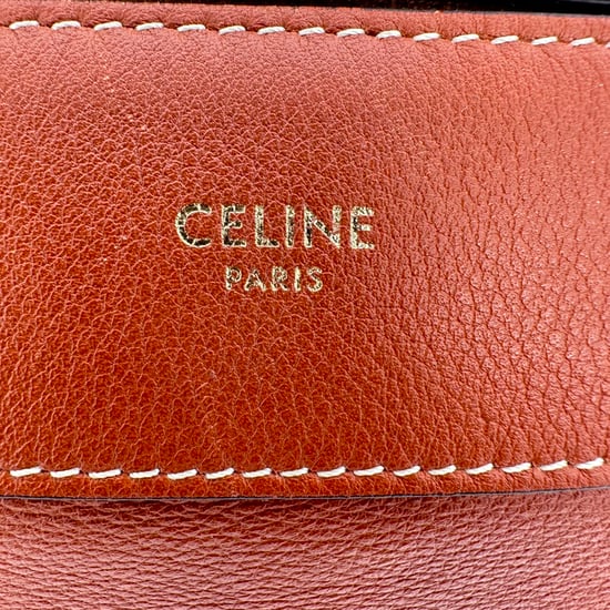 Celine Romy Schultertasche, mittelgroß, aus braunem Leder - Image 6