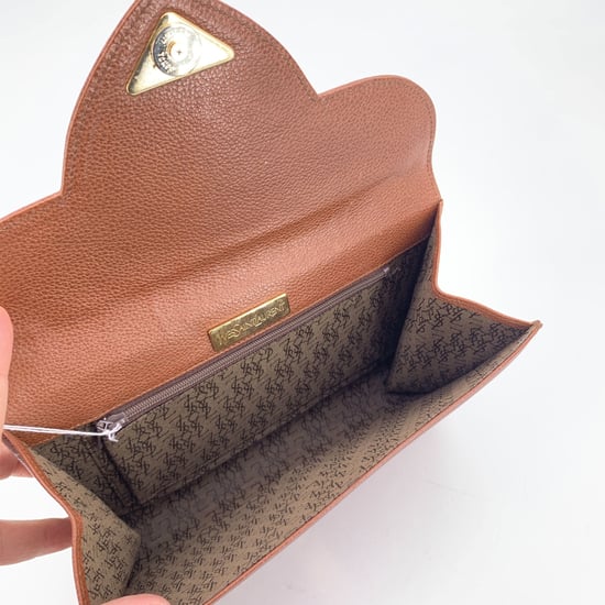 Yves Saint Laurent Vintage Leder-Clutch YSL - Image 5