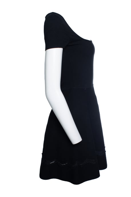Rotes Valentino-Kleid, schwarz mit Spitze - Image 2