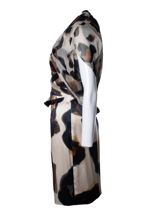 Versace, bedrucktes Seidenkleid mit Bolero - Image 6