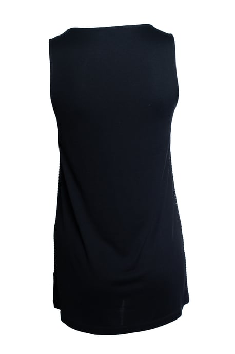 Gucci, schwarzes ärmelloses Top mit Strasssteinen - Image 4