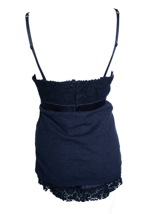 Ermanno Scervino Lingerie-Top aus Wolle - Blau - Image 3