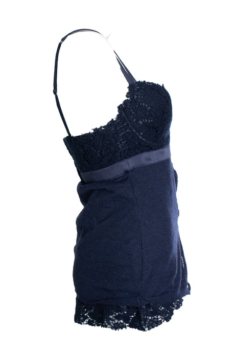 Ermanno Scervino Lingerie-Top aus Wolle - Blau - Image 4