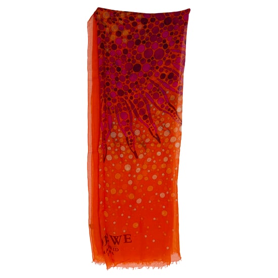 Loewe Schal mit lebendigem Print in Orange Modal - Image 1