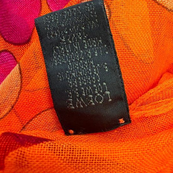 Loewe Schal mit lebendigem Print in Orange Modal - Image 5